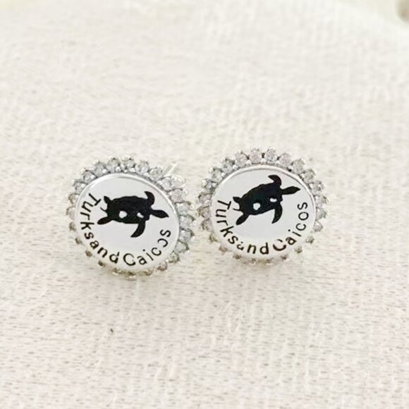 Jewelry - Turks & Caicos Earrings S925 Sterling Silver Stud Earrings Handmade